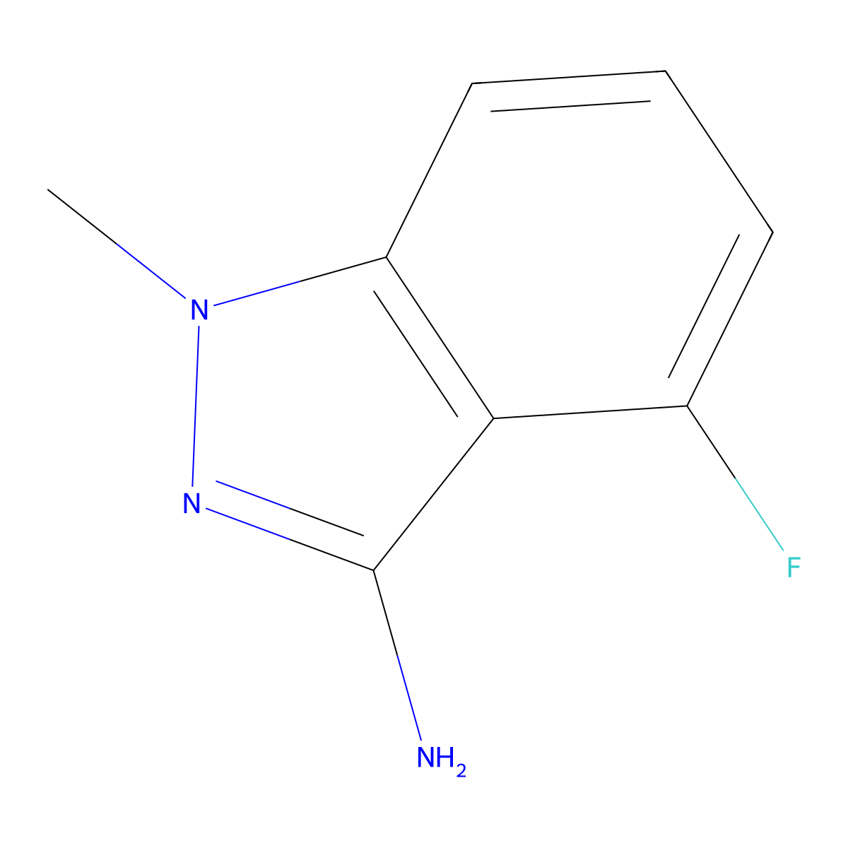 3-Amino-4-fluoro-1-methylindazole molecular structure, CAS 162502-44-5