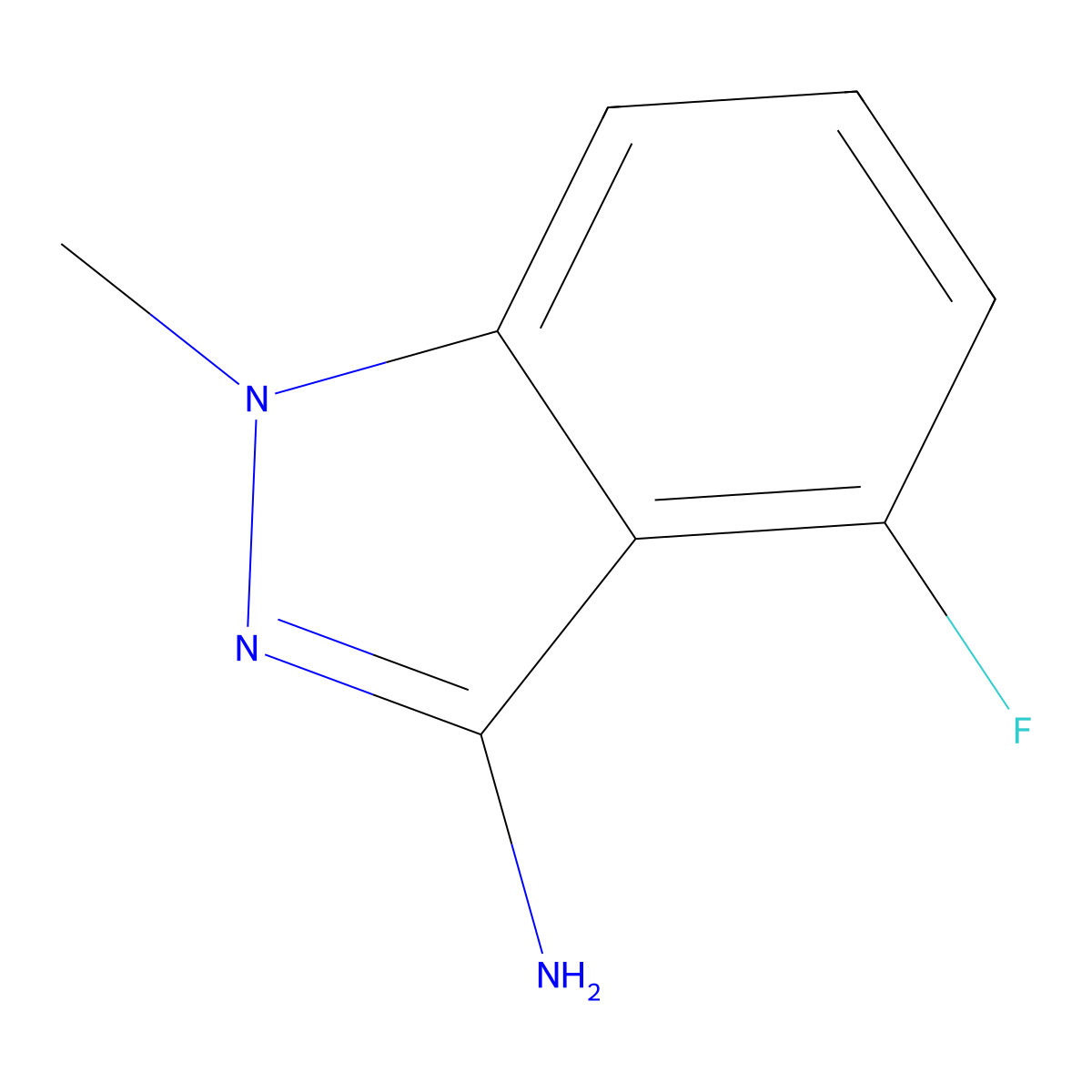 3-Amino-4-fluoro-1-methylindazole molecular structure, CAS 162502-44-5