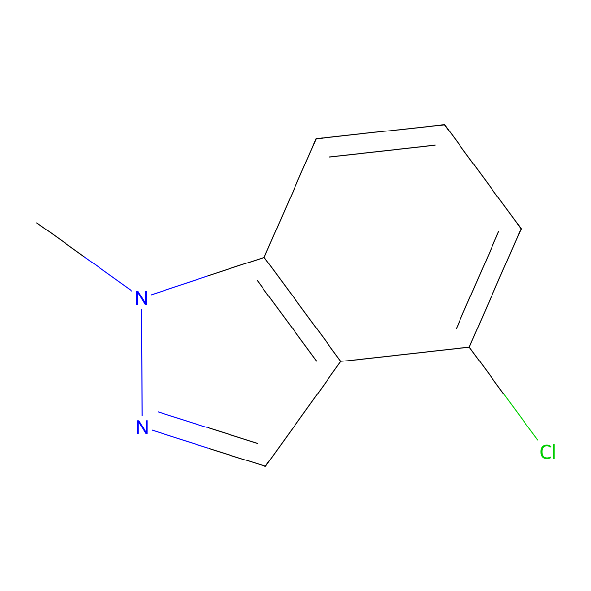 4-Chloro-1-methyl-1H-indazole molecular structure, CAS 162502-53-6