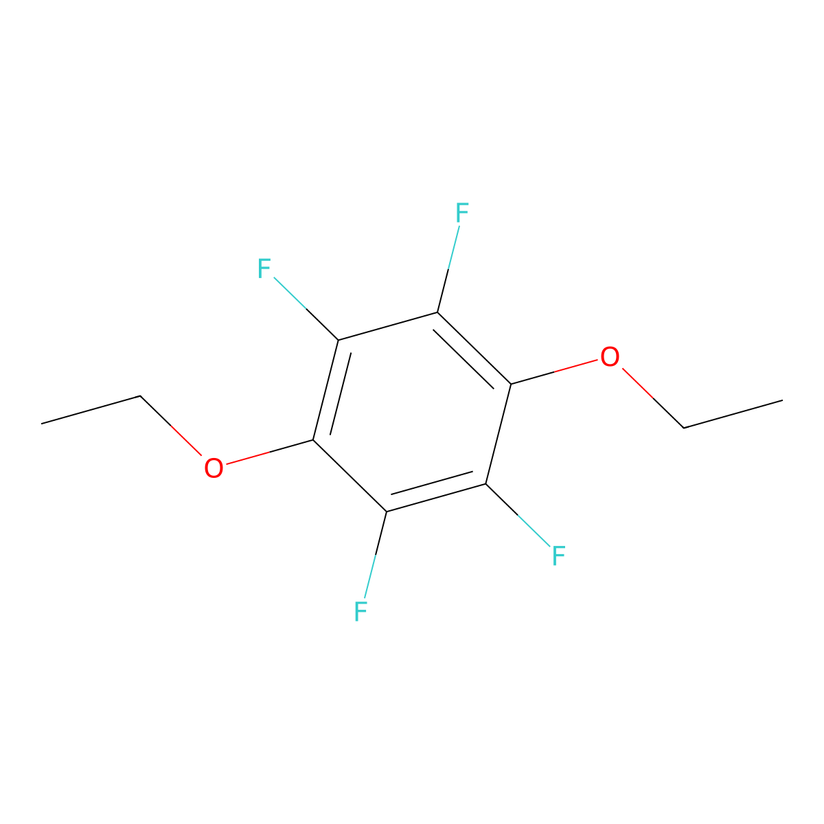 1,4-Diethoxy-2,3,5,6-tetrafluorobenzene molecular structure, CAS 16251-00-6