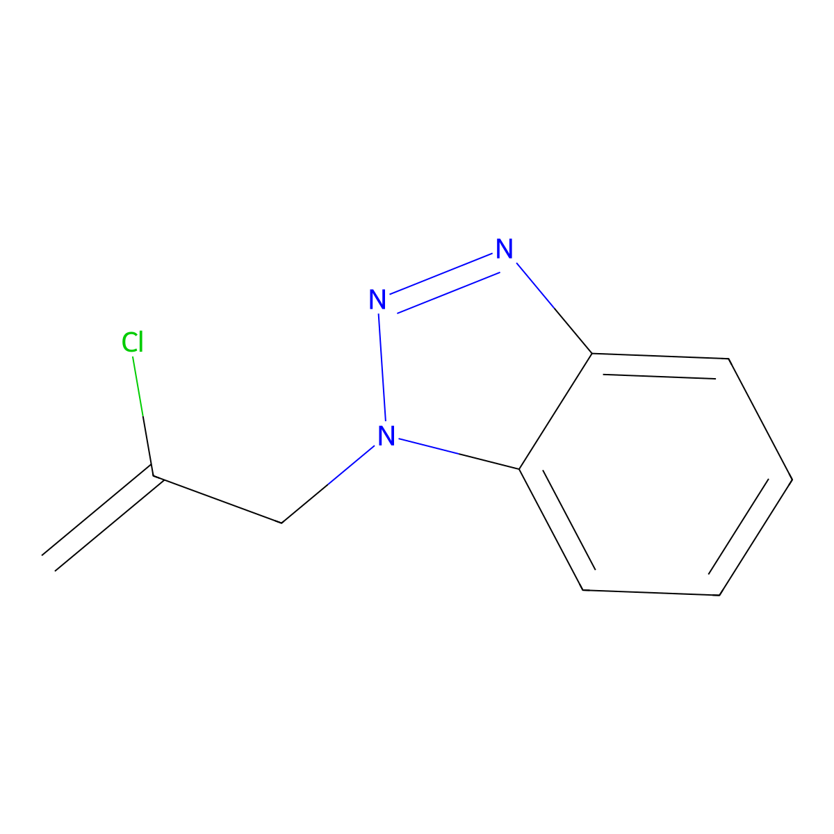 1-(2-Chloroprop-2-en-1-yl)-1H-1,2,3-benzotriazole molecular structure, CAS 162519-36-0