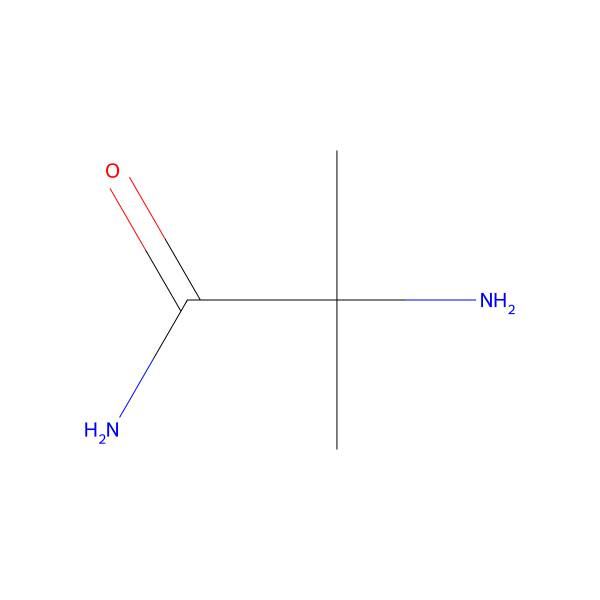 2-Amino-2-methylpropanamide molecular structure, CAS 16252-90-7