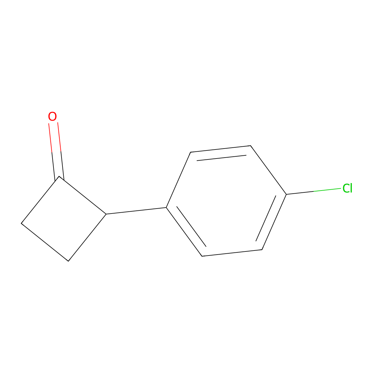 2-(4-Chlorophenyl)cyclobutanone molecular structure, CAS 162521-18-8