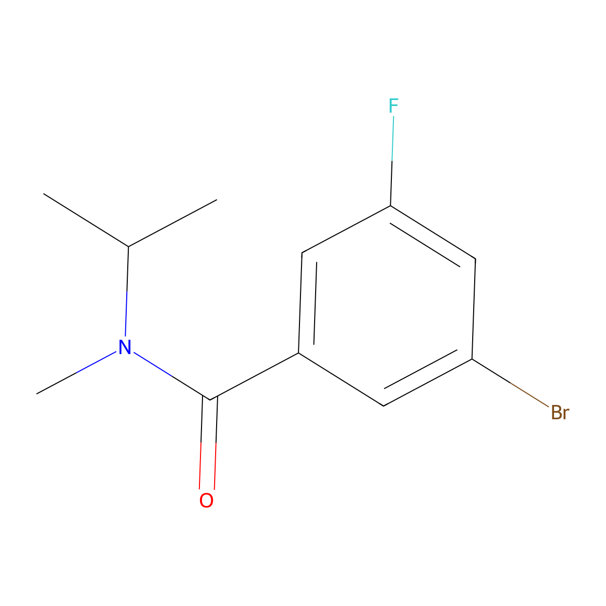 3-Bromo-5-fluoro-N-methyl-N-(1-methylethyl)benzamide molecular structure, CAS 1625241-50-0