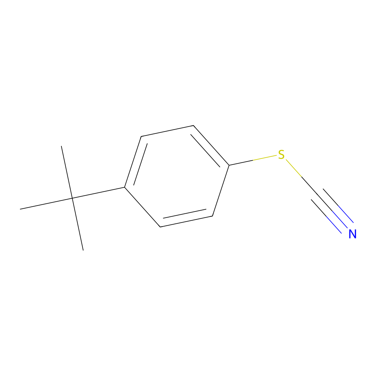 1-(Tert-butyl)-4-thiocyanatobenzene molecular structure, CAS 16255-53-1
