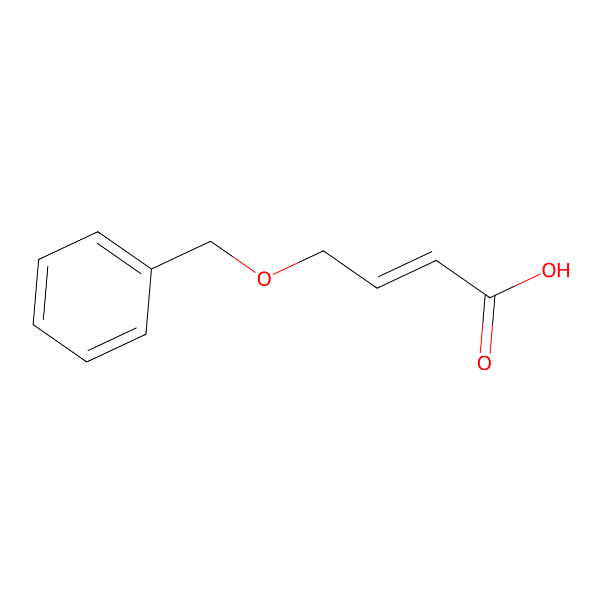 (2E)-4-(benzyloxy)but-2-enoic acid molecular structure, CAS 162551-89-5