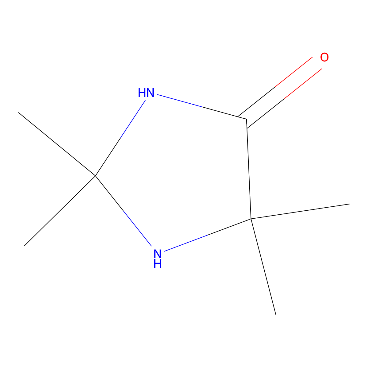2,2,5,5-Tetramethyl-4-imidazolidinone molecular structure, CAS 16256-42-1