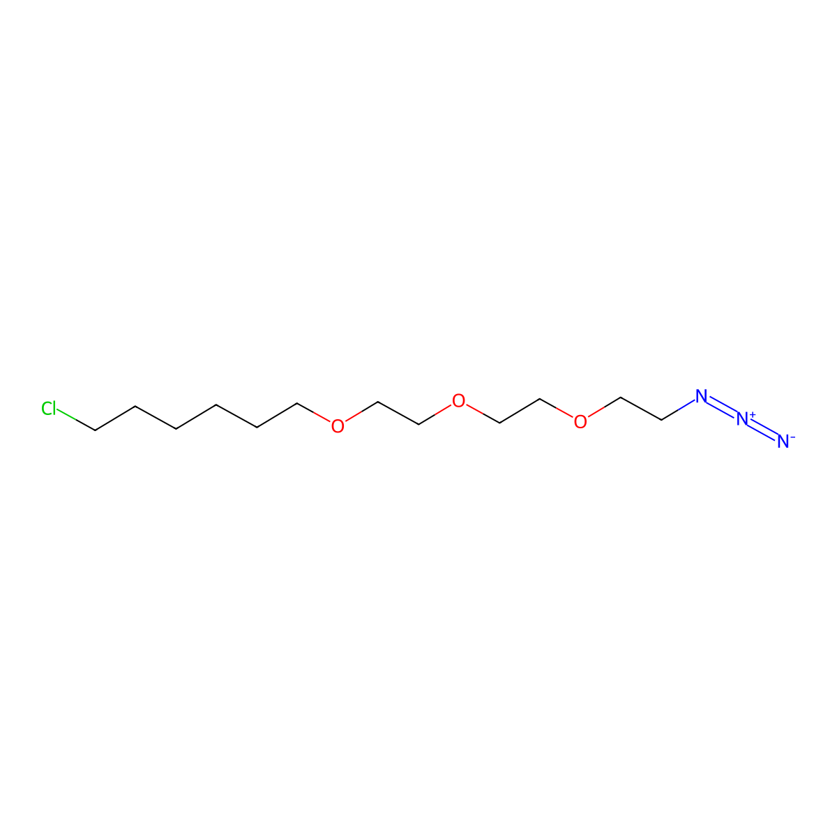 Azido-PEG3-C6-Cl molecular structure, CAS 1625717-44-3