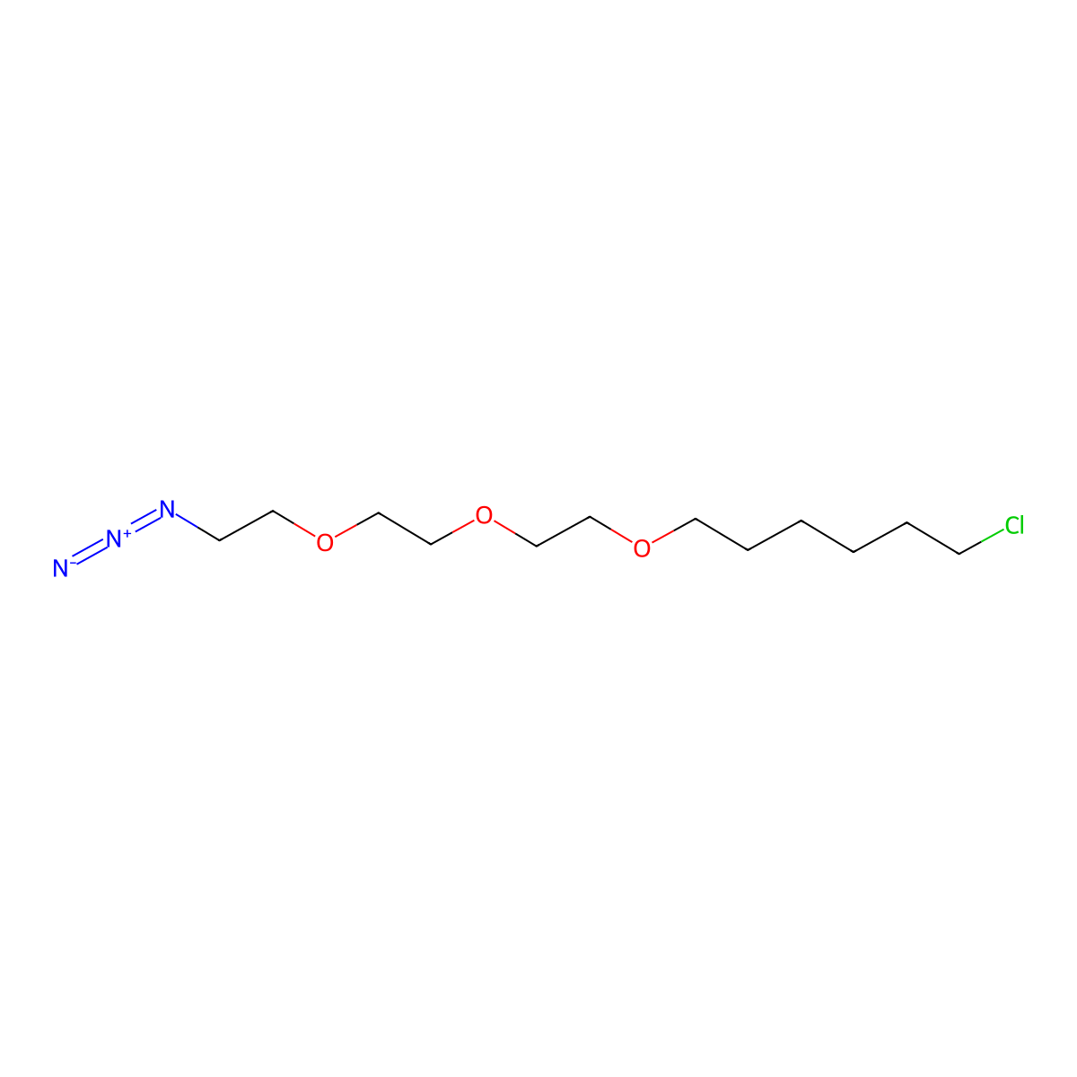 Azido-PEG3-C6-Cl molecular structure, CAS 1625717-44-3