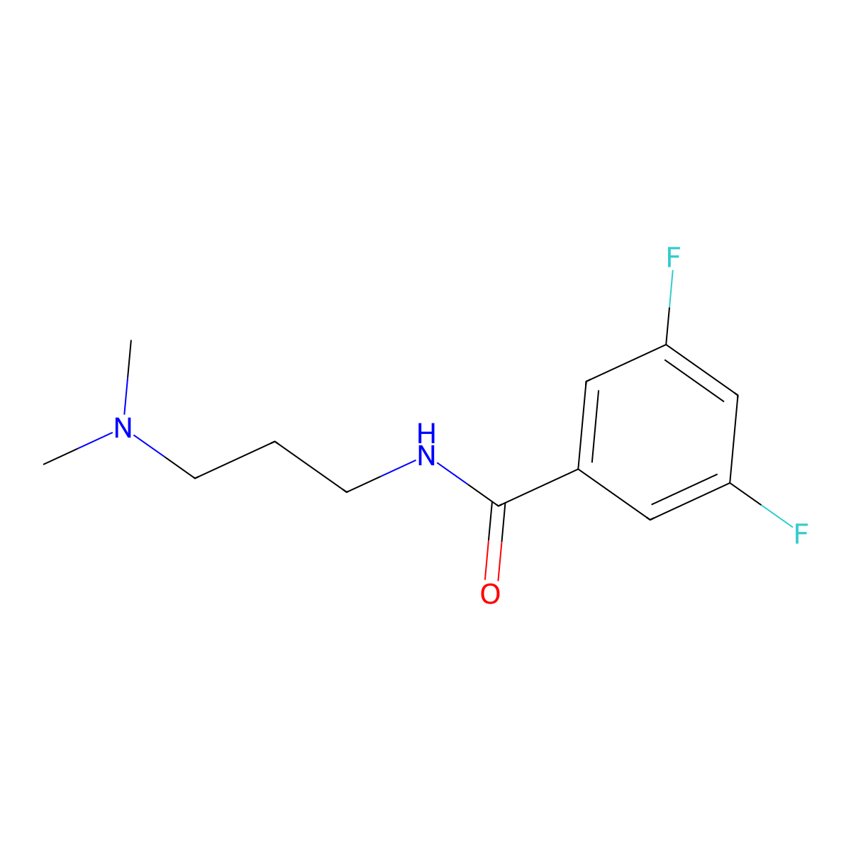 N-[3-(Dimethylamino)propyl]-3,5-difluorobenzamide molecular structure, CAS 1625752-23-9