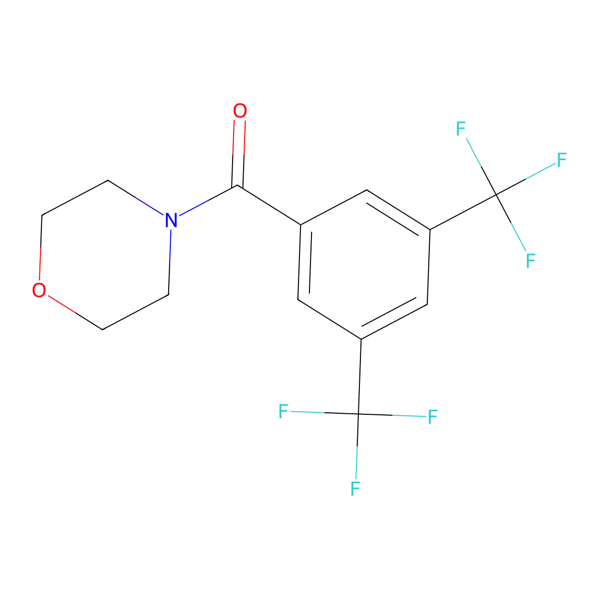 (3,5-Bis(trifluoromethyl)phenyl)(morpholino)methanone molecular structure, CAS 1625819-87-5