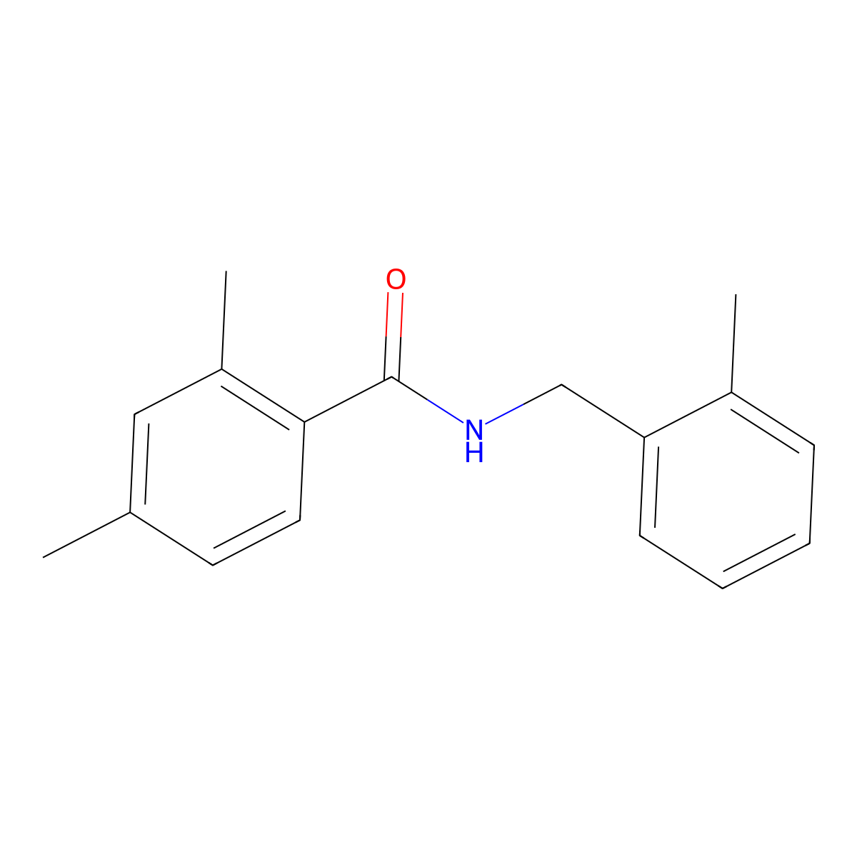 2,4-Dimethyl-N-[(2-methylphenyl)methyl]benzamide molecular structure, CAS 1625850-15-8