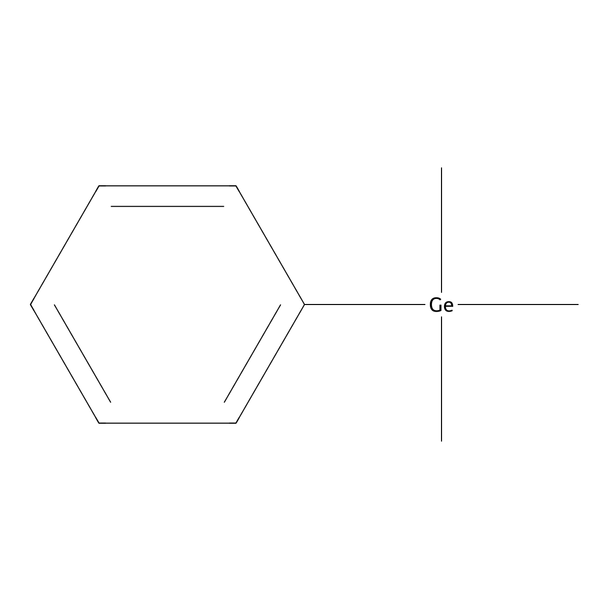 Phenyltrimethylgermane molecular structure, CAS 1626-00-2