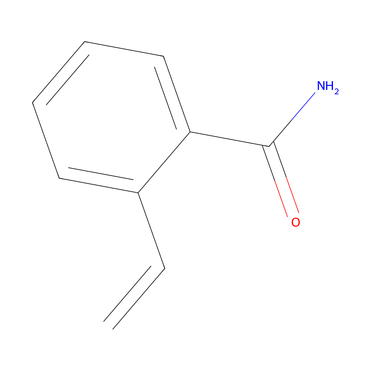 2-Ethenylbenzamide molecular structure, CAS 16260-63-2