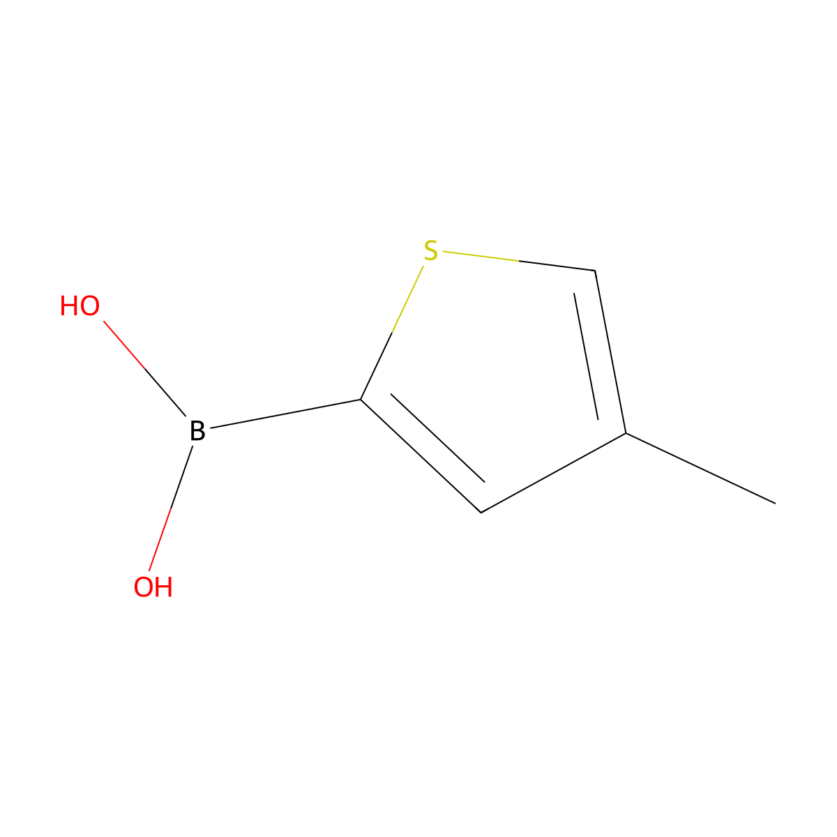 4-Methylthiophene-2-boronic acid molecular structure, CAS 162607-15-0