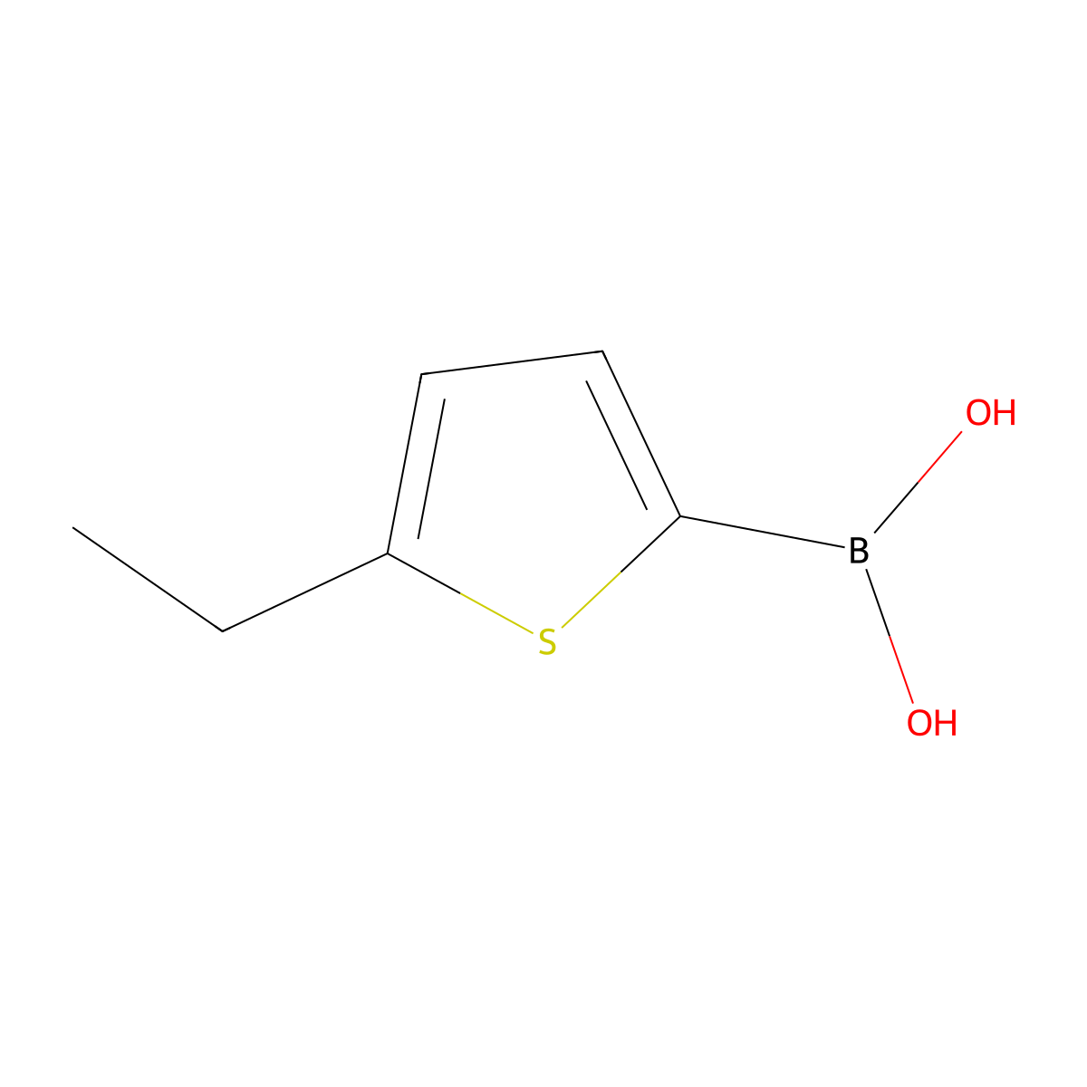 (5-Ethylthiophen-2-yl)boronic acid molecular structure, CAS 162607-16-1