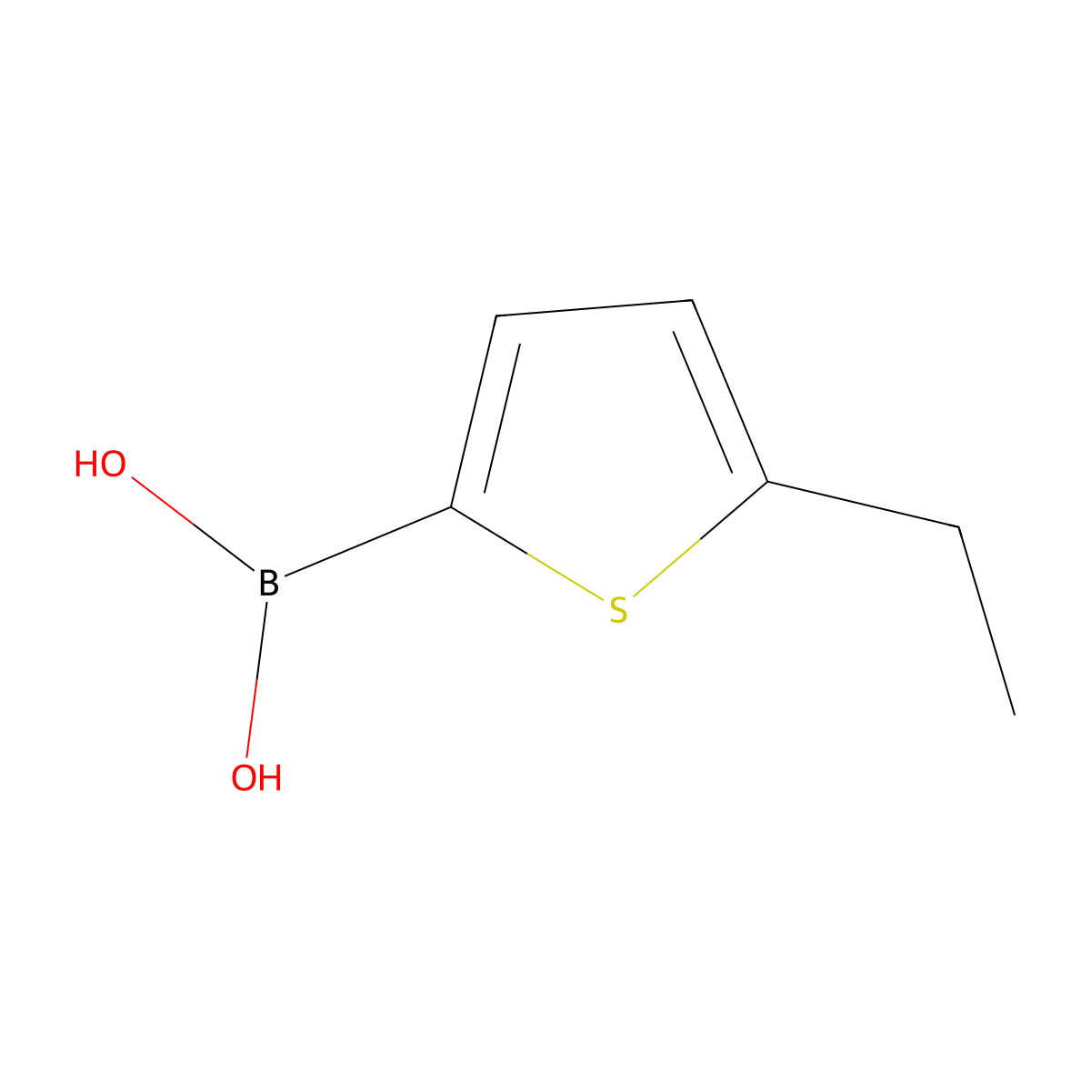 (5-Ethylthiophen-2-yl)boronic acid molecular structure, CAS 162607-16-1