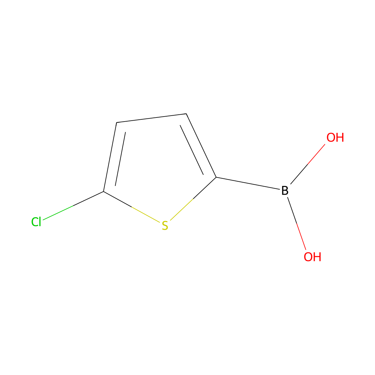 5-Chlorothiophene-2-boronic acid molecular structure, CAS 162607-18-3