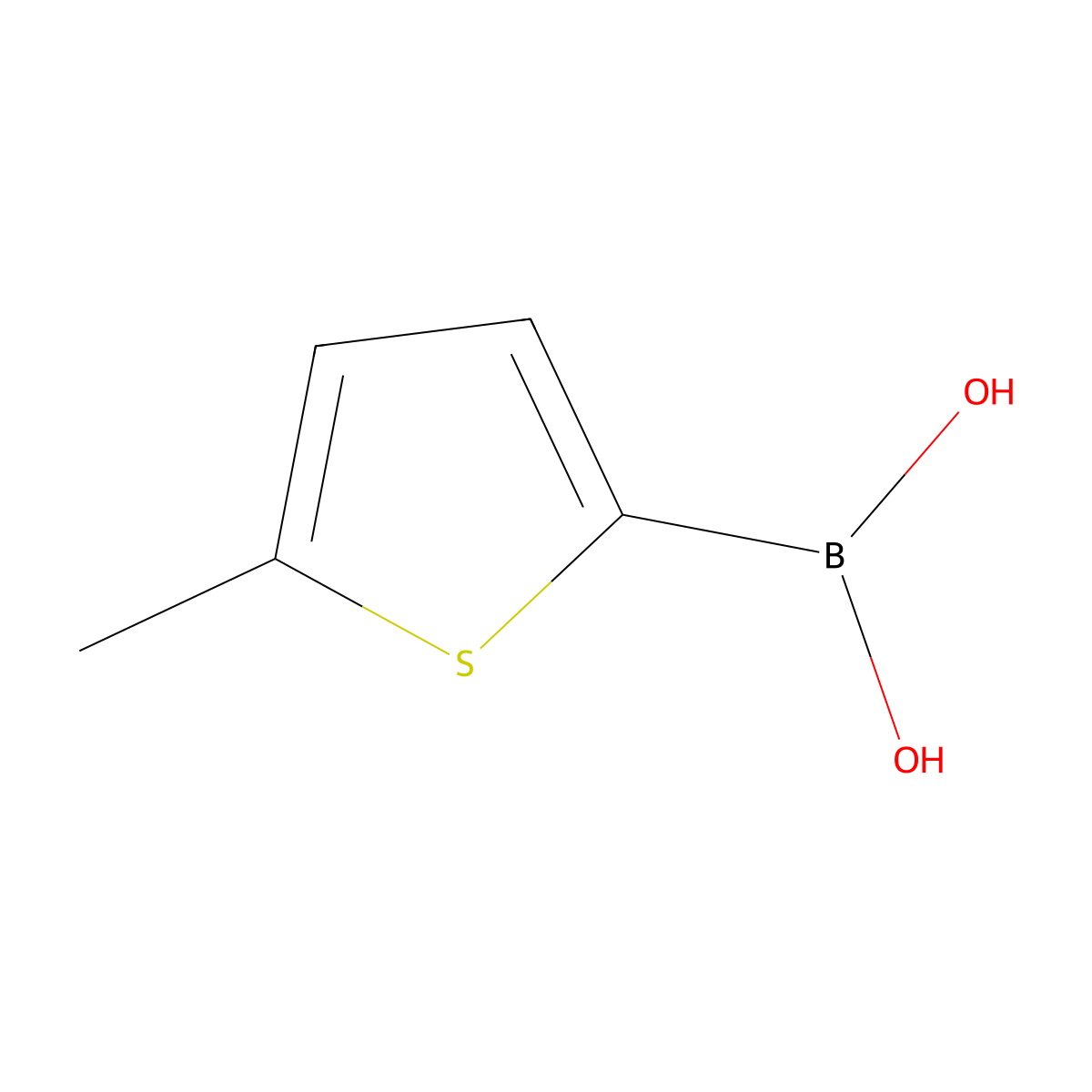 (5-Methylthiophen-2-yl)boronic acid molecular structure, CAS 162607-20-7