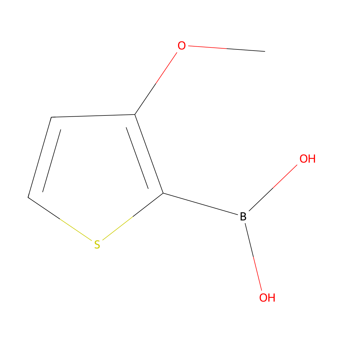 (3-Methoxythiophen-2-yl)boronic acid molecular structure, CAS 162607-22-9