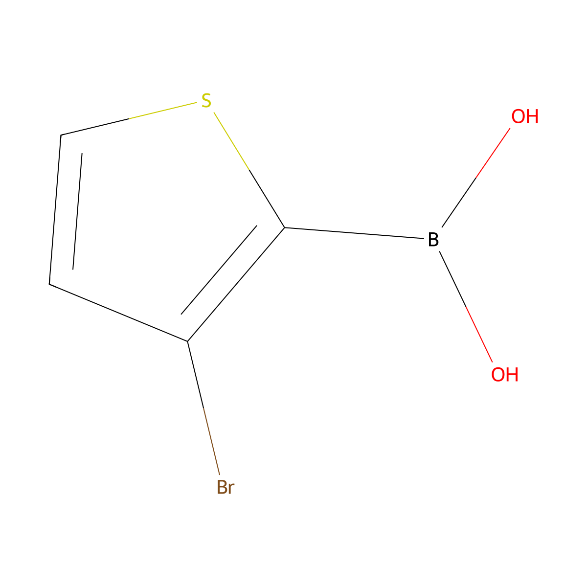 3-Bromothiophene-2-boronic acid molecular structure, CAS 162607-26-3