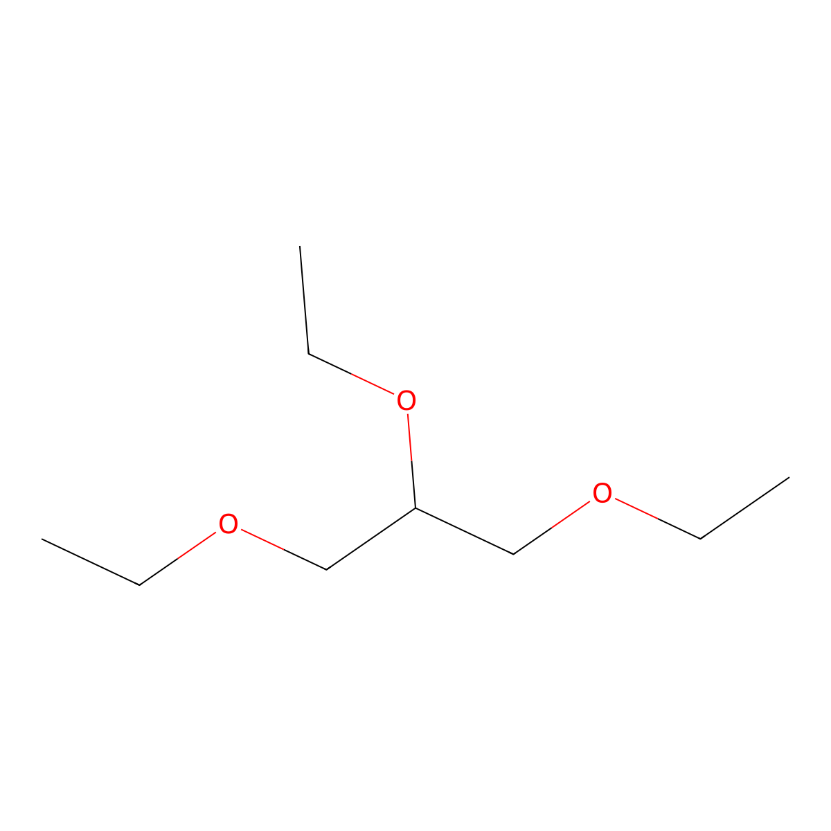 1,2,3-Triethoxypropane molecular structure, CAS 162614-45-1
