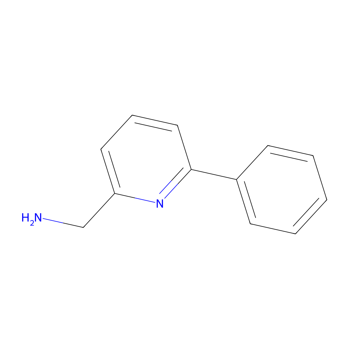 2-(Aminomethyl)-6-phenylpyridine molecular structure, CAS 162614-74-6