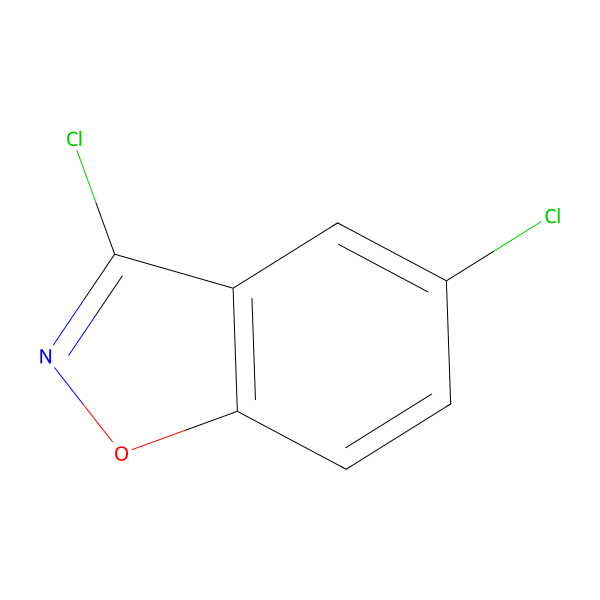 3,5-Dichloro-1,2-benzoxazole molecular structure, CAS 16263-53-9