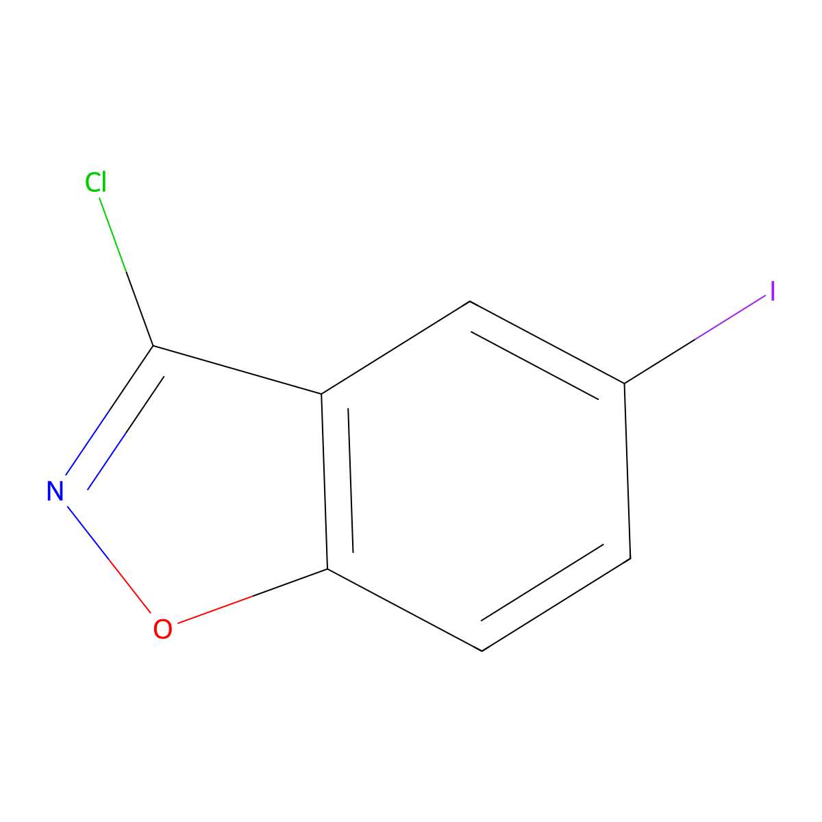3-Chloro-5-iodobenzo[d]isoxazole molecular structure, CAS 16263-56-2