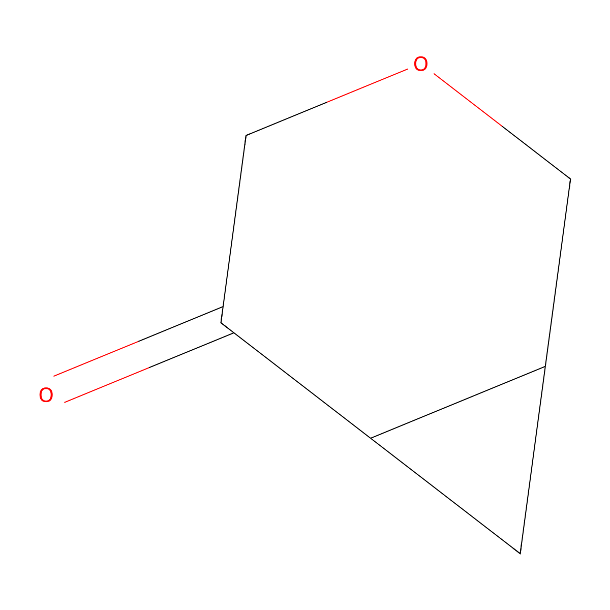 3-Oxabicyclo(4.1.0)heptan-5-one molecular structure, CAS 1626336-25-1