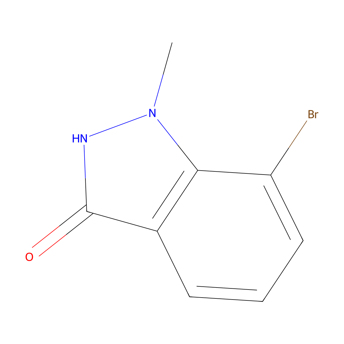 7-Bromo-1-methyl-1H-indazol-3-ol molecular structure, CAS 1626336-64-8