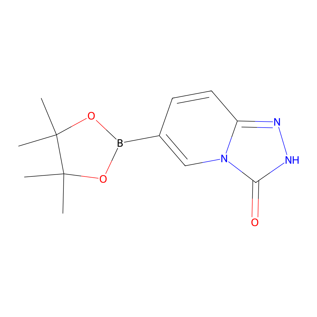 6-(tetramethyl-1,3,2-dioxaborolan-2-yl)-2H,3H-[1,2,4]triazolo[4,3-a]pyridin-3-one molecular structure, CAS 1626337-89-0