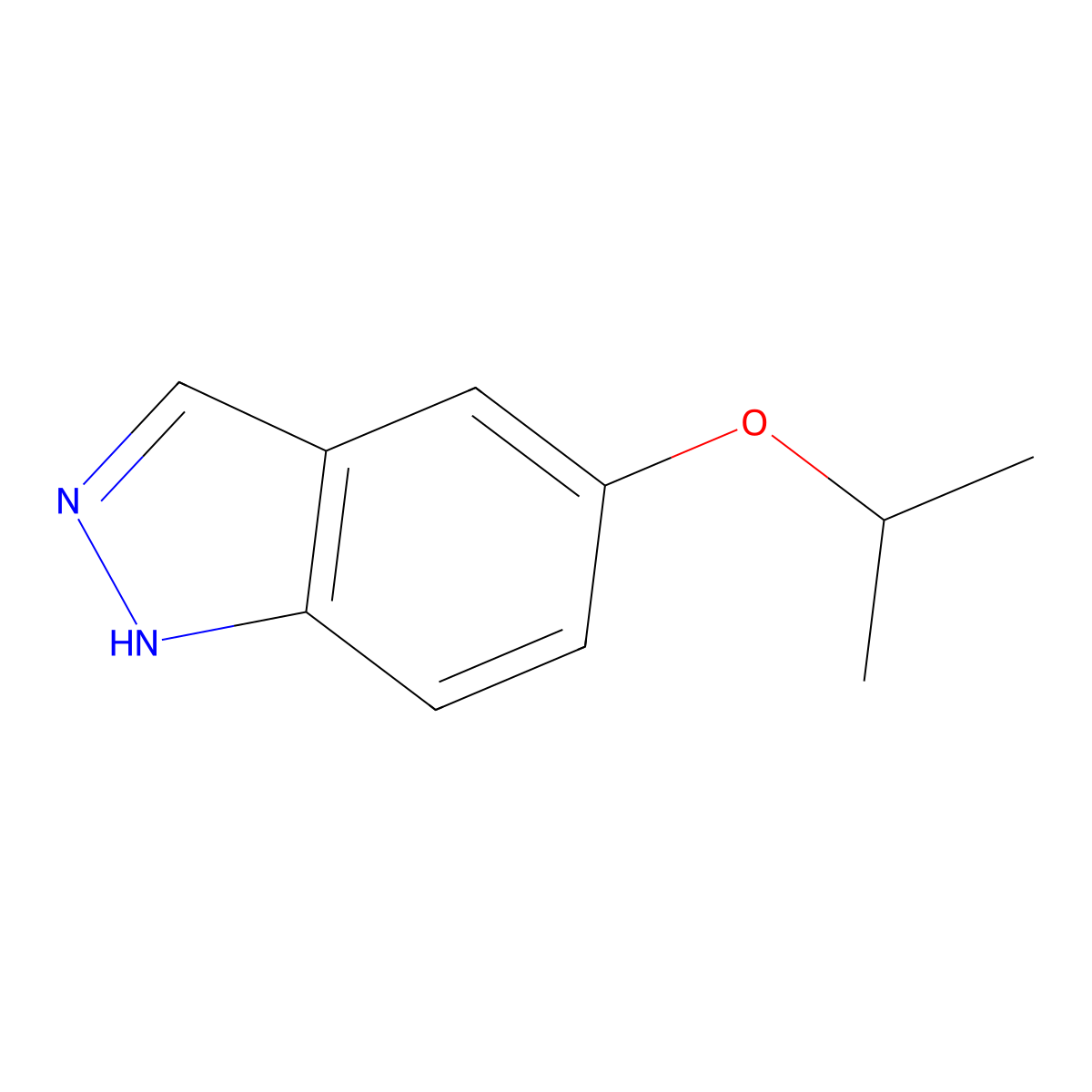 5-Isopropoxy-1H-indazole molecular structure, CAS 1626341-76-1