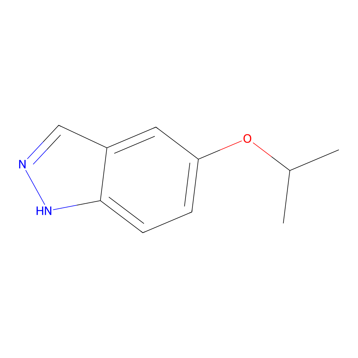 5-Isopropoxy-1H-indazole molecular structure, CAS 1626341-76-1