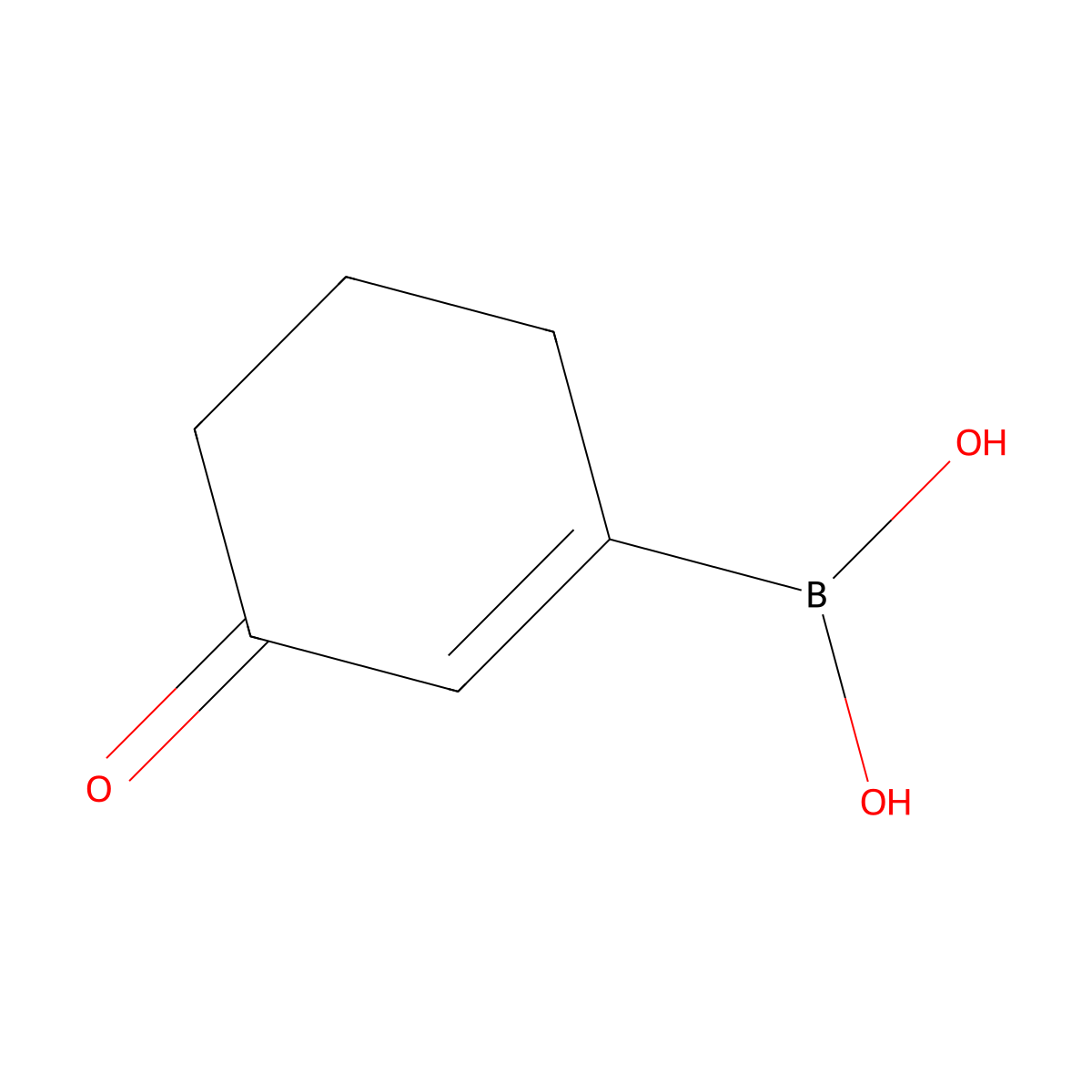 (3-Oxocyclohex-1-en-1-yl)boronic acid molecular structure, CAS 1626344-47-5