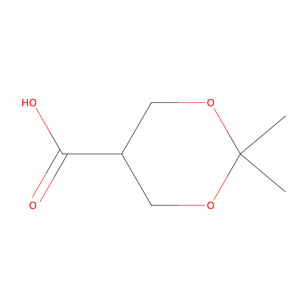 2,2-Dimethyl-1,3-dioxane-5-carboxylic acid molecular structure, CAS 162635-09-8