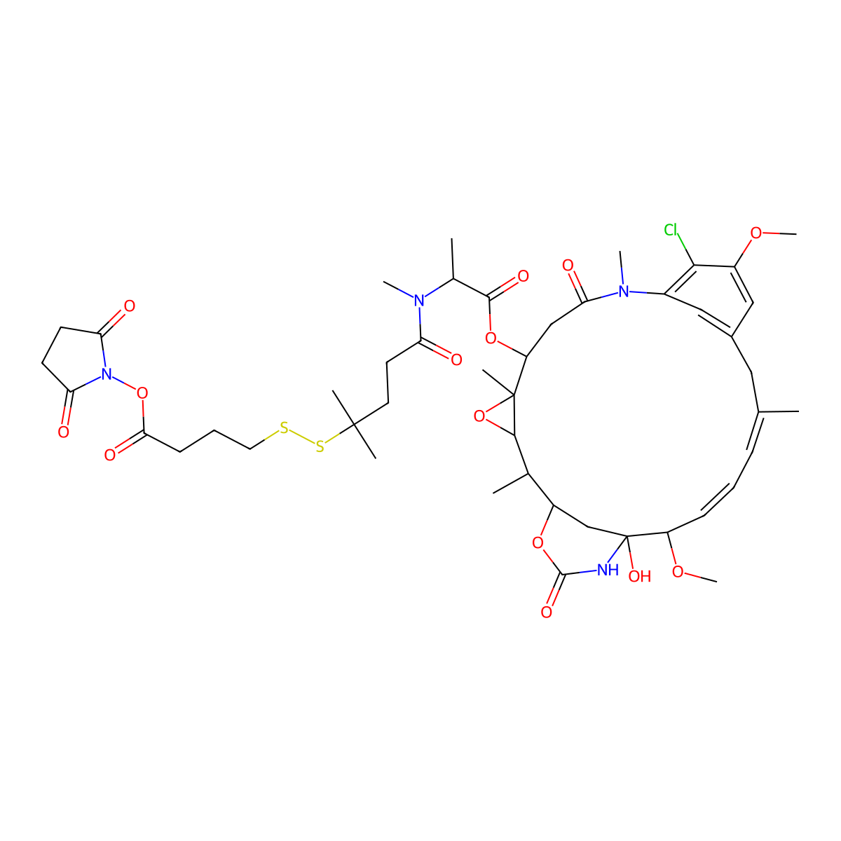 Spdb-DM4 molecular structure, CAS 1626359-62-3