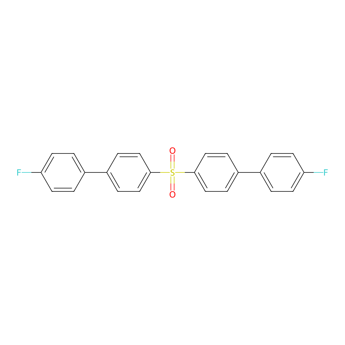 4',4'''-Sulfonylbis(4-fluoro-1,1'-biphenyl) molecular structure, CAS 1626364-13-3