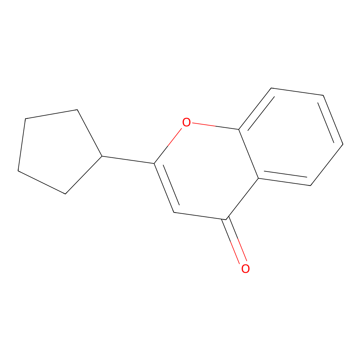 2-Cyclopentyl-4H-chromen-4-one molecular structure, CAS 1626378-68-4