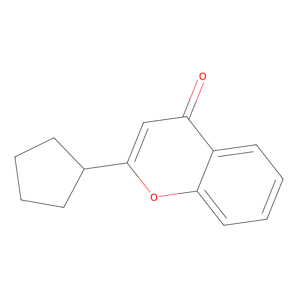 2-Cyclopentyl-4H-chromen-4-one molecular structure, CAS 1626378-68-4