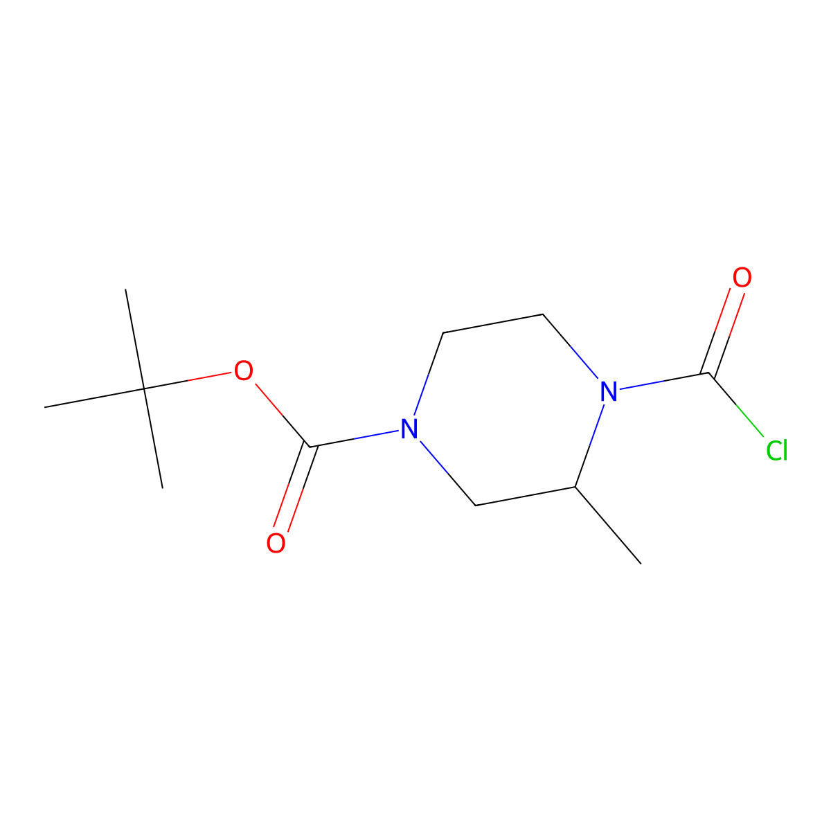 Tert-butyl 4-(carboxy)-3-methylpiperazine-1-carboxylate molecular structure, CAS 1626387-98-1