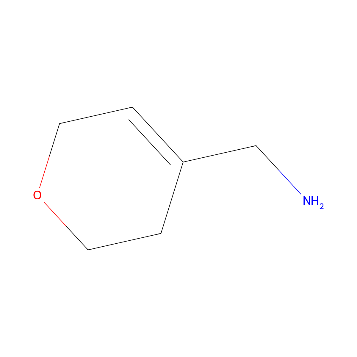 (3,6-Dihydro-2H-pyran-4-yl)methanamine molecular structure, CAS 1626424-13-2