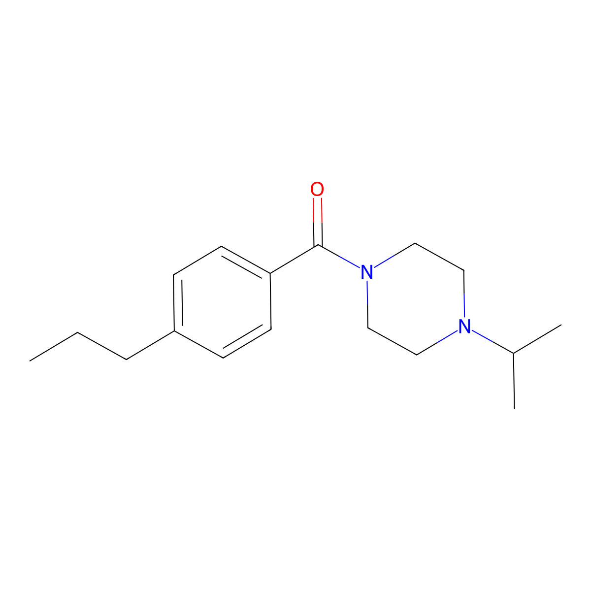 [4-(1-Methylethyl)-1-piperazinyl](4-propylphenyl)methanone molecular structure, CAS 1626490-84-3