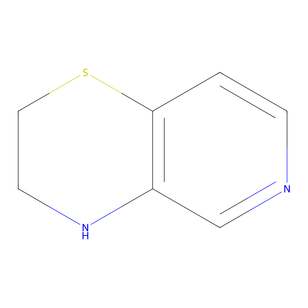 2H,3H,4H-pyrido[4,3-b][1,4]thiazine molecular structure, CAS 162653-08-9