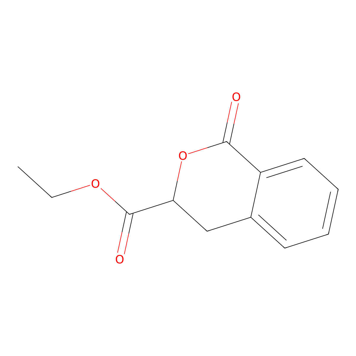 Ethyl 1-oxoisochroman-3-carboxylate molecular structure, CAS 16266-88-9