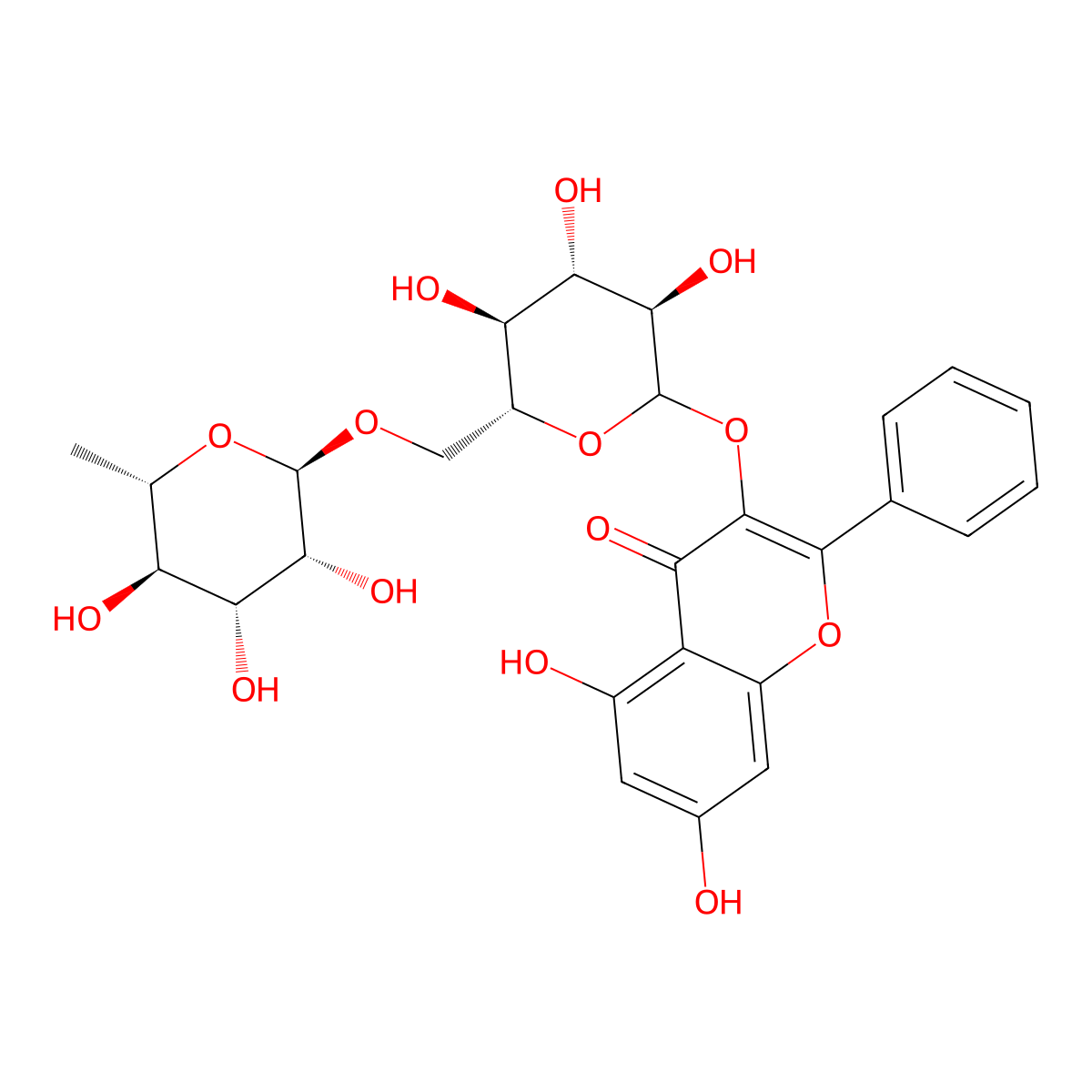 Galangin-3-rutinoside molecular structure, CAS 16268-50-1