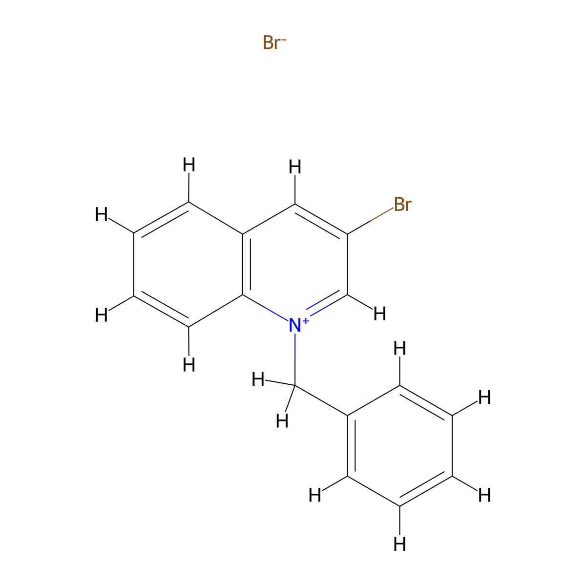 1-Benzyl-3-bromoquinolin-1-ium bromide molecular structure, CAS 162687-39-0