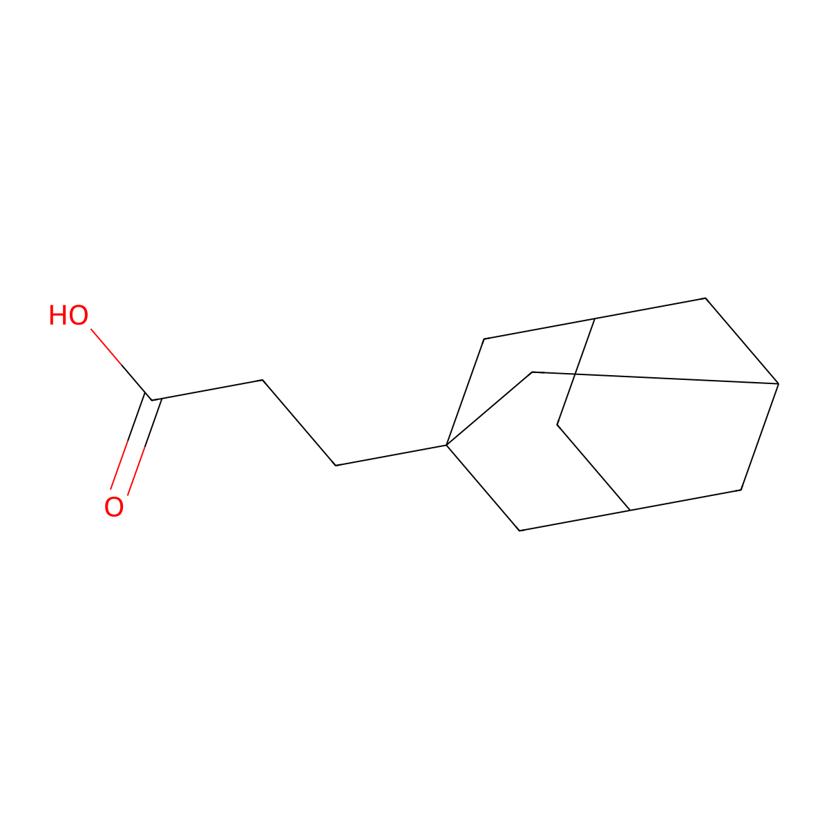 3-(1-Adamantyl)propanoic acid molecular structure, CAS 16269-16-2
