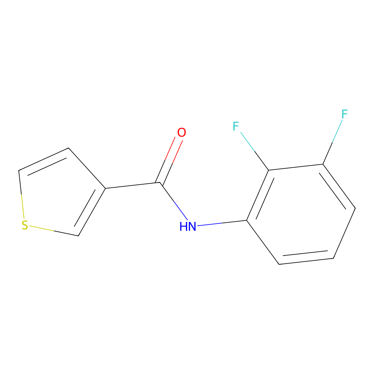 N-(2,3-difluorophenyl)thiophene-3-carboxamide molecular structure, CAS 1626942-07-1