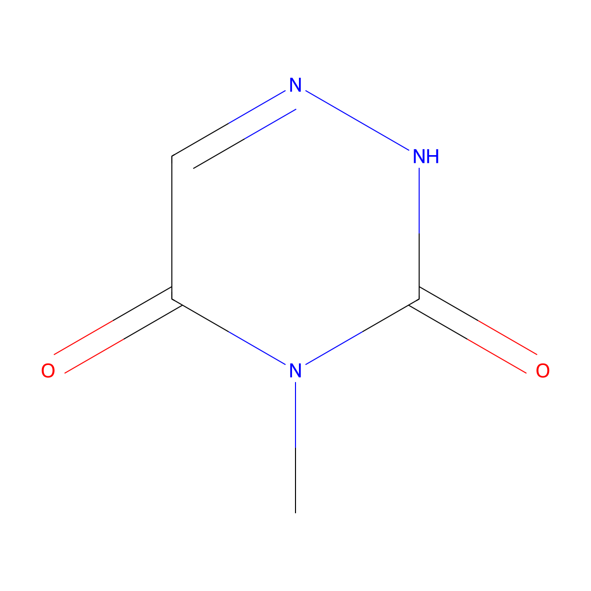 4-Methyl-1,2,4-triazine-3,5(2H,4H)-dione molecular structure, CAS 1627-30-1